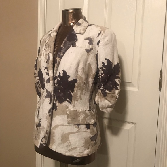 Coldwater Creek short sleeve blazer size petite 8 - Picture 2 of 5